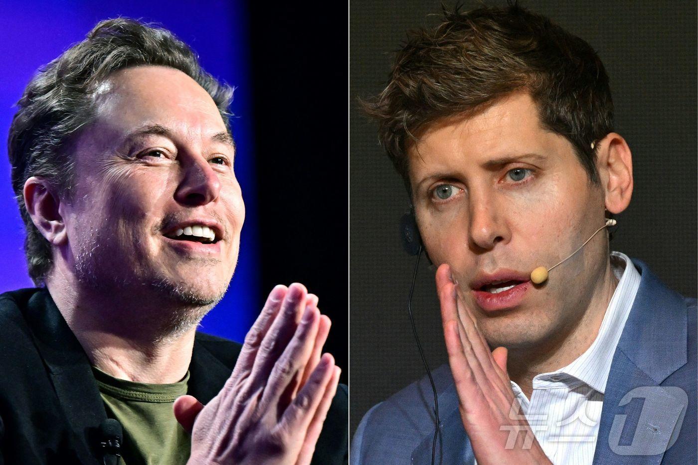 일론 머스크 테슬라 CEO 샘 올트먼 오픈AI CEO ⓒ AFP=뉴스1