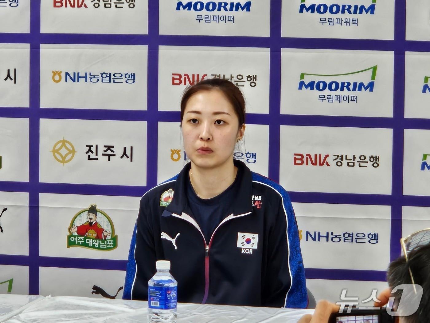 본문 이미지 - 여자배구 국가대표팀의 박은진 ⓒ News1 안영준 기자