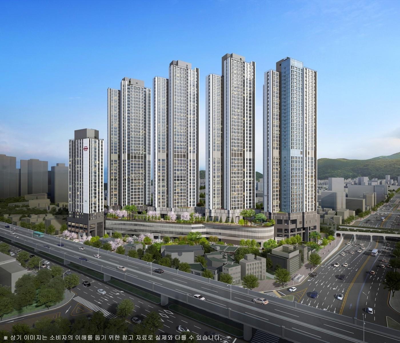 본문 이미지 - 서면 어반센트 데시앙 투시도 (태영건설 제공)뉴스1 ⓒ News1