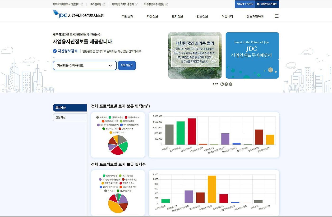 JDC 사업용 자산 정보시스템(https://asset.jdcenter.com).