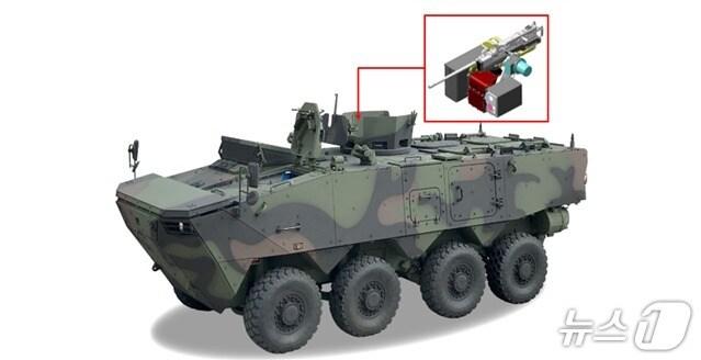 본문 이미지 - 차륜형장갑차 성능개량 형상. (방위사업청 제공)