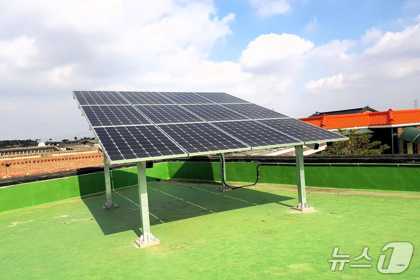 스라브형 태양광.(무주군 제공. 재판매 및 DB금지)