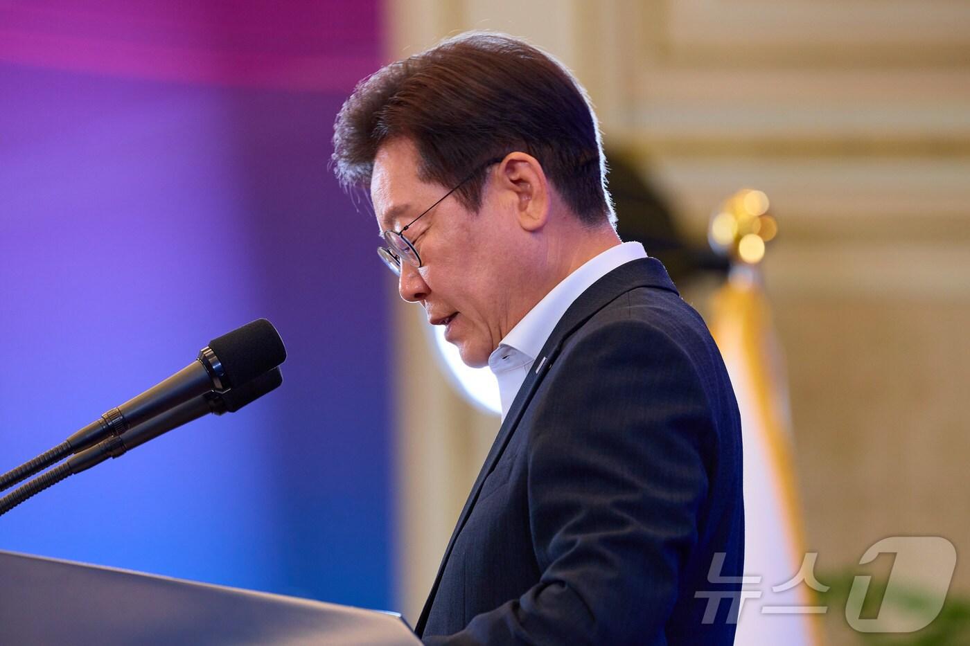 이재명 대통령이 지난 13일 청와대 영빈관에서 열린 국정기획위원회 국민보고대회에서 발언을 하고 있다. &#40;이재명 대통령 SNS. 재판매 및 DB금지&#41; 2025.8.14/뉴스1 ⓒ News1 이재명 기자