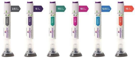 본문 이미지 -  일라이 릴리가 개발한 비만·당뇨 치료제 &#39;마운자로&#39;&#40;성분명 티르제타파이드&#41; 제품군.&#40;일라이릴리 제공&#41;