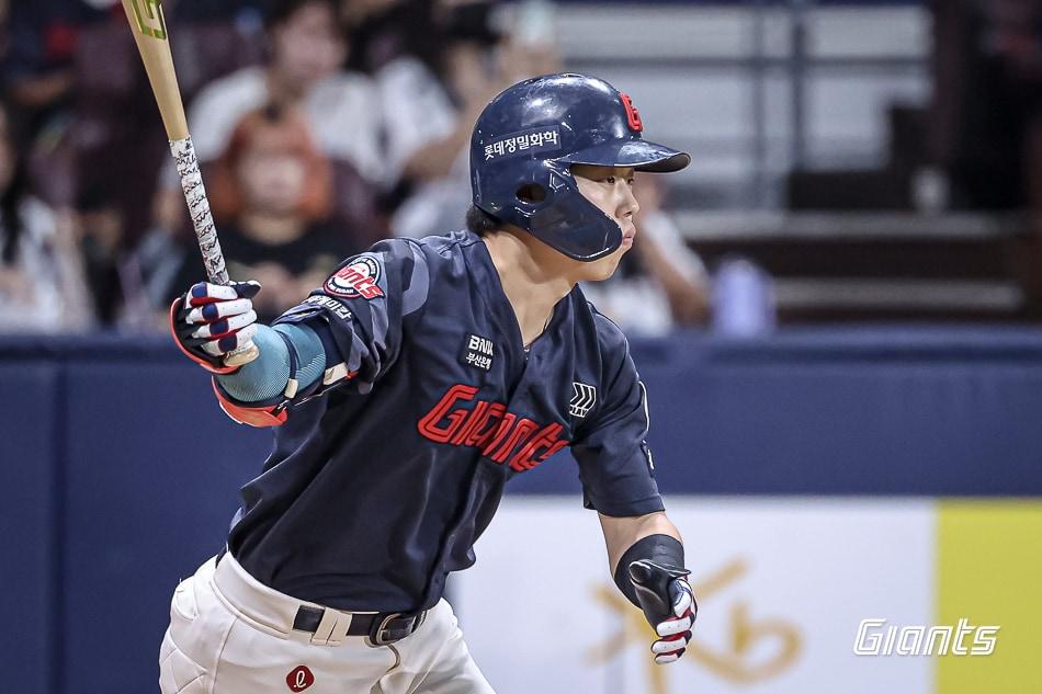 본문 이미지 - 롯데 자이언츠 고승민. &#40;롯데 자이언츠 제공&#41;