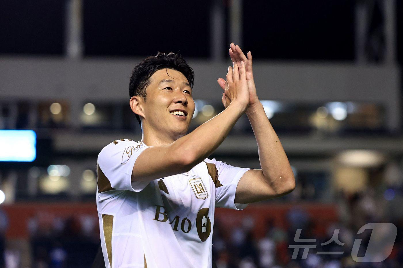 LA FC의 손흥민. ⓒ AFP=뉴스1