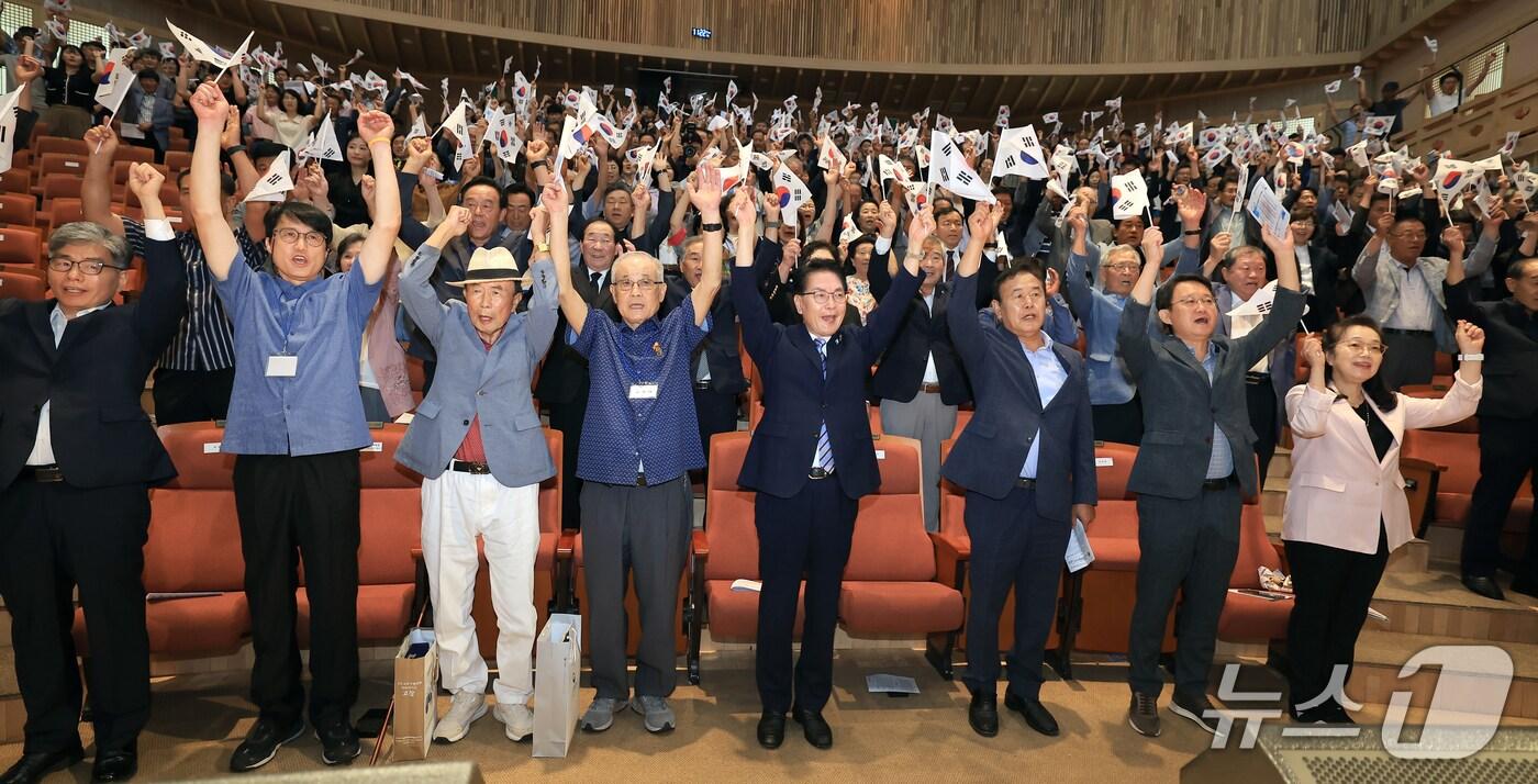 고창군 제80주년 광복절 경축식.&#40;고창군 제공. 재판매 및 DB금&#41;