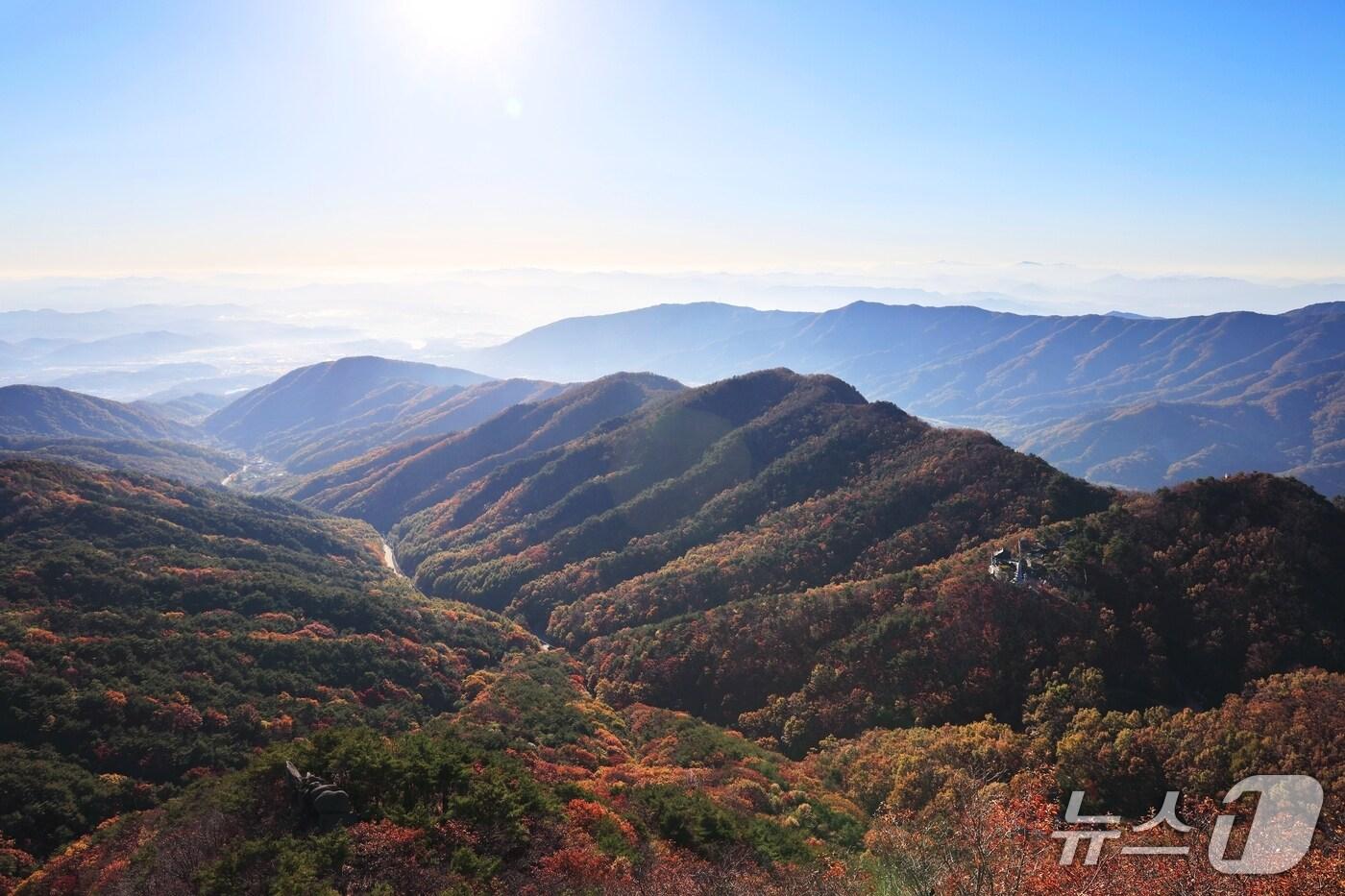 대구와 광주의 명산(名山) 절경을 만끽할 수 있는 '산행 챌린지'가 마련된다. 사진은 팔공산 전경. (대구시 제공. 재판매 및 DB 금지)/뉴스1