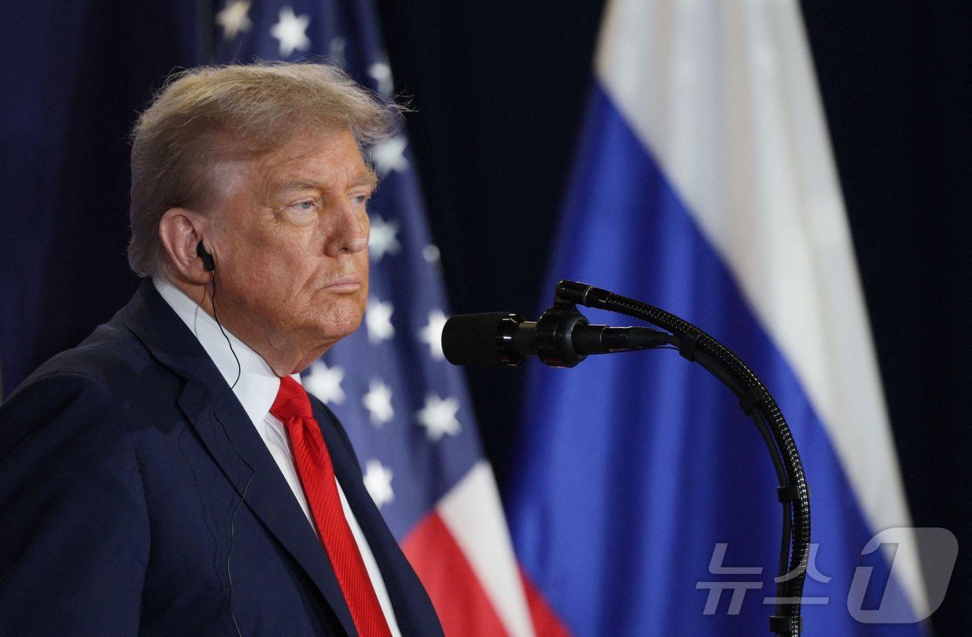 도널드 트럼프 미국 대통령. 2025.8.15 ⓒ AFP=뉴스1 ⓒ News1 강민경 기자