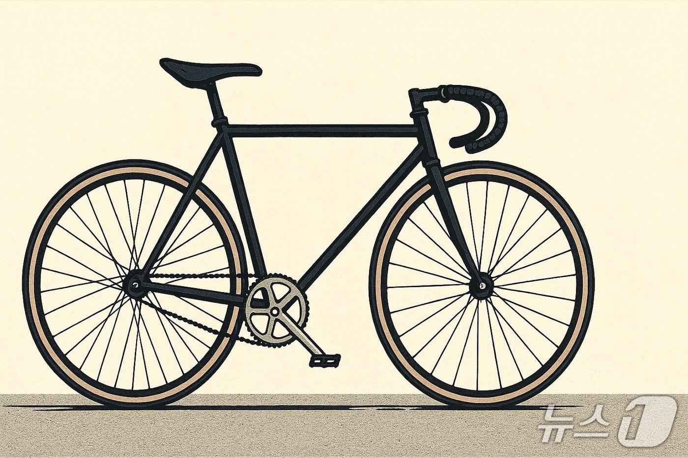 챗GPT를 활용해 생성한 픽시자전거 이미지.