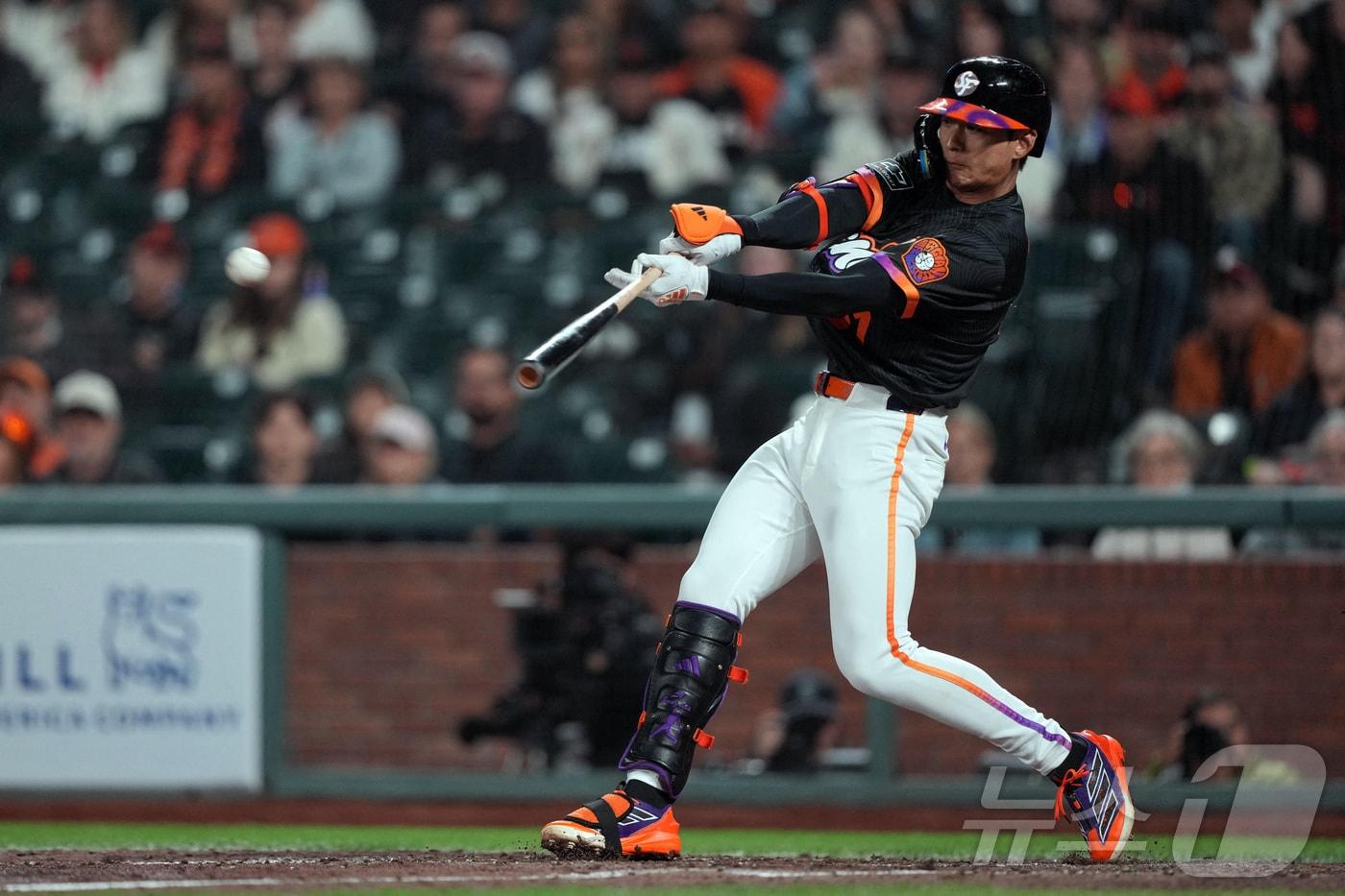 샌프란시스코 자이언츠의 이정후. ⓒ 로이터=뉴스1