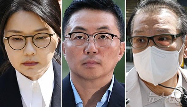 본문 이미지 - 왼쪽부터 윤석열 전 대통령 배우자 김건희 여사, 김 여사 일가 집사로 불리는 김예성 씨, 통일교 현안 청탁 의혹에 연루된 건진법사 전성배 씨의 모습./뉴스1 ⓒ News1 