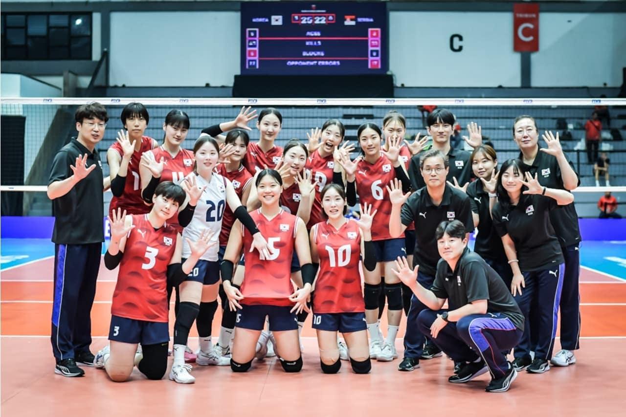 본문 이미지 - 한국 U21 여자배구 대표팀&#40;FIVB 제공&#41; 