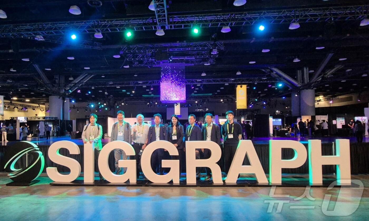 경북도가 캐나다 밴쿠버에서 열린 세계 최고 권위의 가상융합기술 행사 ‘시그라프(SIGGRAPH) 2025’에 참가해 ‘경북 국제 AI·메타버스 영상제(GAMFF)’를 알렸다.(경북도 제공, 재판매 및 DB 금지) ⓒ News1 김대벽기자