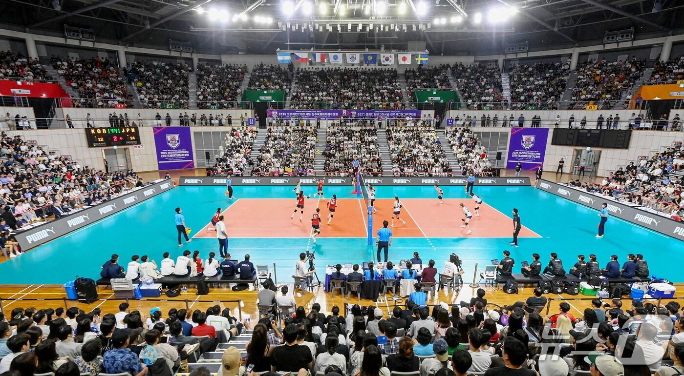 2025 코리아인비테이셔널 진주국제여자배구대회&#40;진주시 제공. 재판매 및 DB금지&#41;.