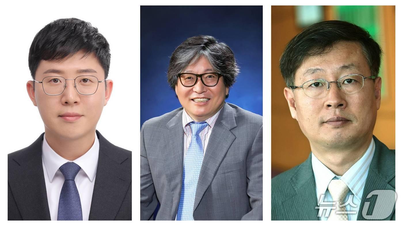 (사진 왼쪽부터)서강대 김재형 일반대학원 부동산학과 박사과정생, 이상근 주임교수, 김진화 교수. ⓒ News1
