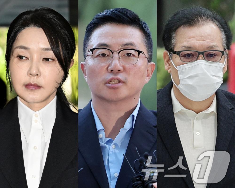 본문 이미지 - 김건희 여사, '집사'로 지목된 김예성 씨, '건진법사' 전성배 씨. (뉴스1 DB) 2025.8.18/뉴스1