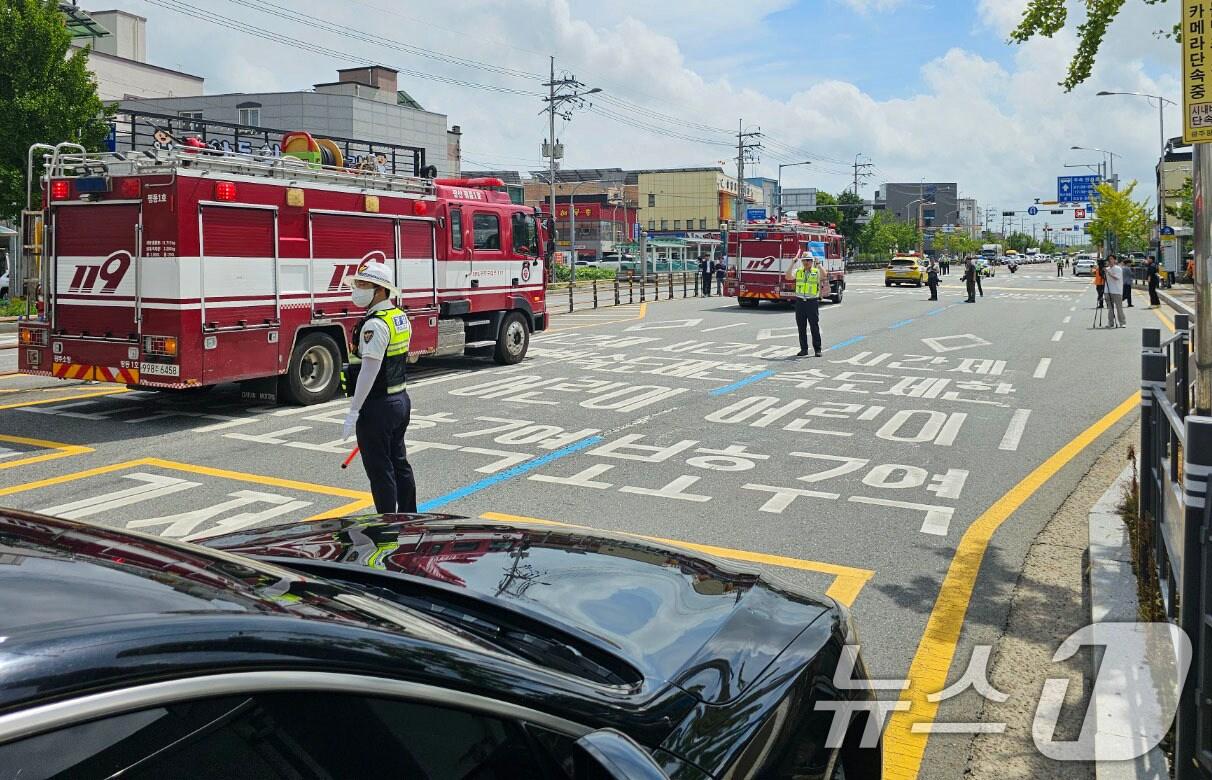 본문 이미지 - 광주시 민방공 대피 훈련.&#40;광주시 제공. 재판매 및 DB 금지&#41; ⓒ News1 