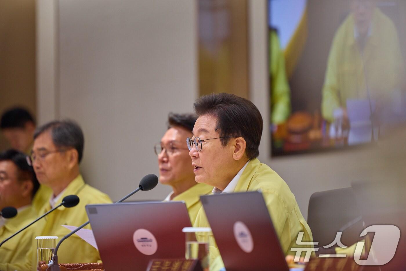 이재명 대통령이 지난 18일 서울 용산 대통령실 청사에서 열린 제37회 국무회의에서 발언하고 있다. &#40;대통령실 제공. 재판매 및 DB 금지&#41; 2025.8.18/뉴스1 ⓒ News1 허경 기자