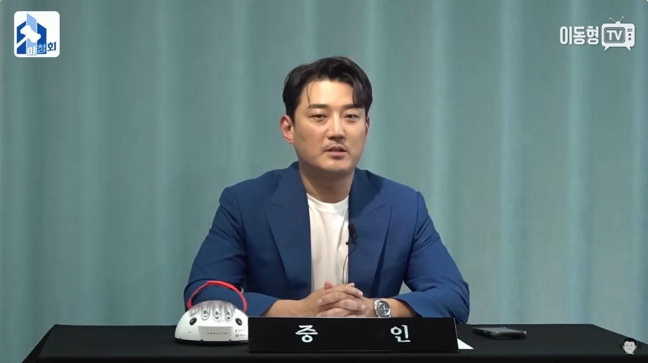 본문 이미지 - 개그맨 홍장원/ 사진=유튜브 채널 '이동형TV' 영상 갈무리