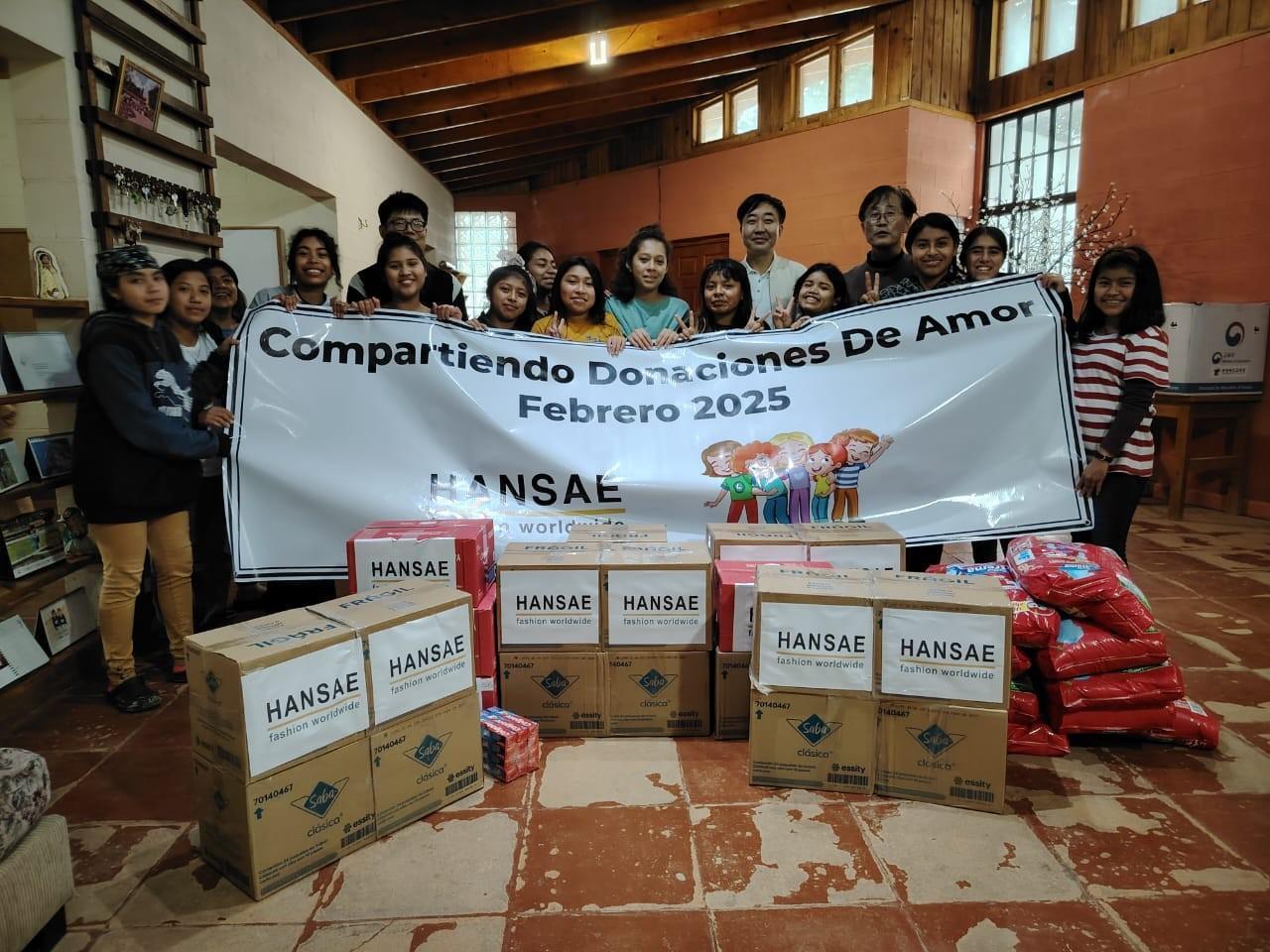 본문 이미지 - 한세실업은 과테말라 아동 보호시설 &#39;천사의 집&#39;&#40;Casa de Angel&#41;에 1200달러 상당의 생필품을 기부하며 따뜻한 나눔을 실천했다.&#40;한세실업제공&#41;