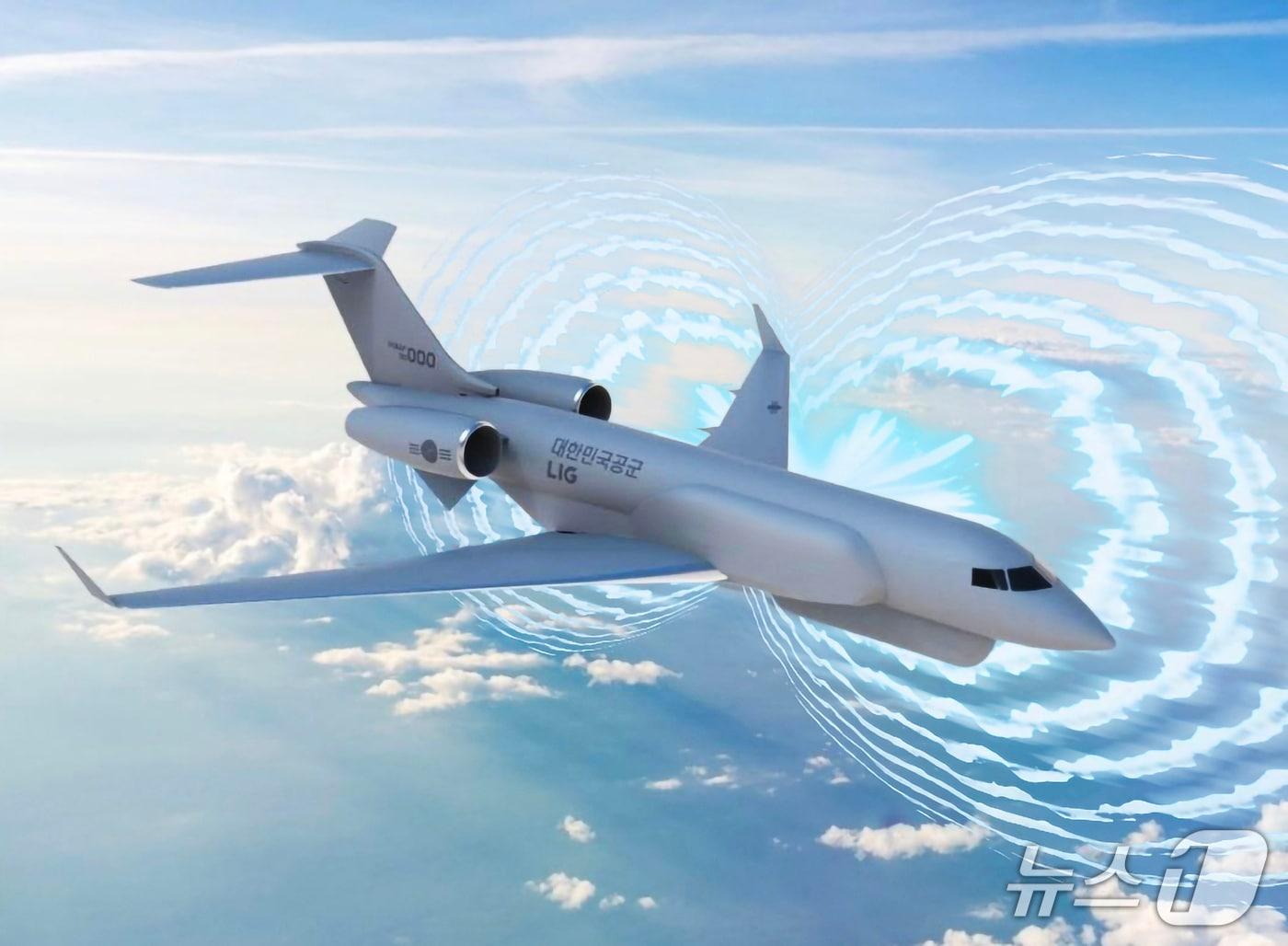 본문 이미지 - LIG넥스원이 체계통합을 추진하는 한국형 전자전기 형상(LIG넥스원 제공)