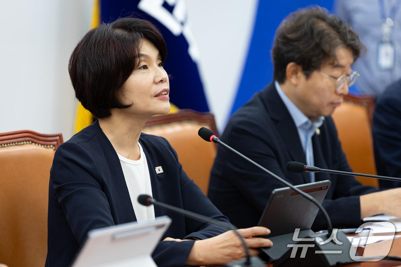 한정애 더불어민주당 정책위의장. ⓒ News1 유승관 기자