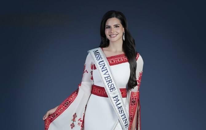 본문 이미지 -  &#39;미스 유니버스&#39;에 출전하게 된 &#39;미스 팔레스타인&#39; 나딘 아유브&#40;인스타그램 갈무리&#41;