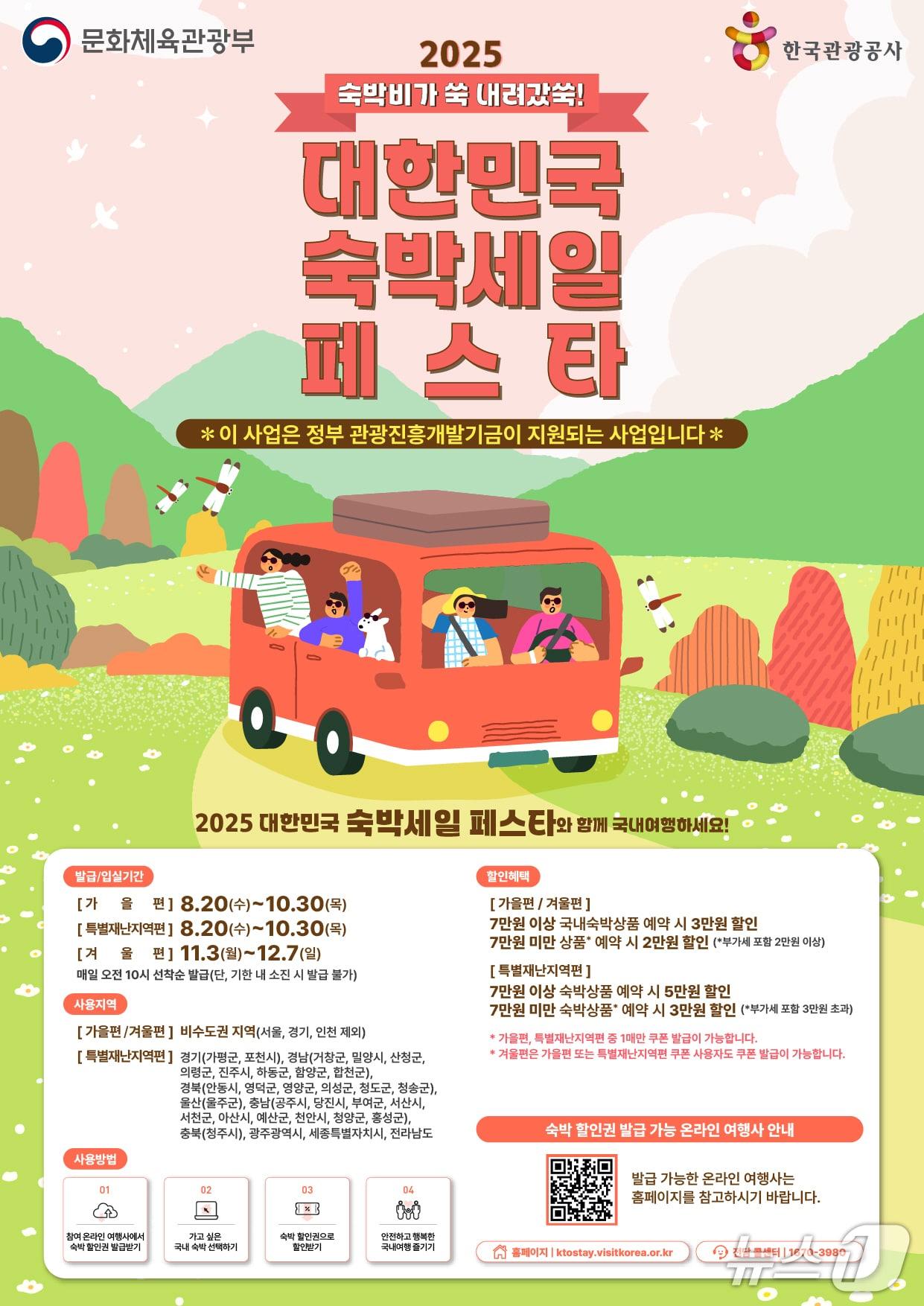 본문 이미지 - 숙박세일페스타 포스터.&#40;전남도 제공. 재판매 및 DB금지&#41; 2025.8.19/뉴스1