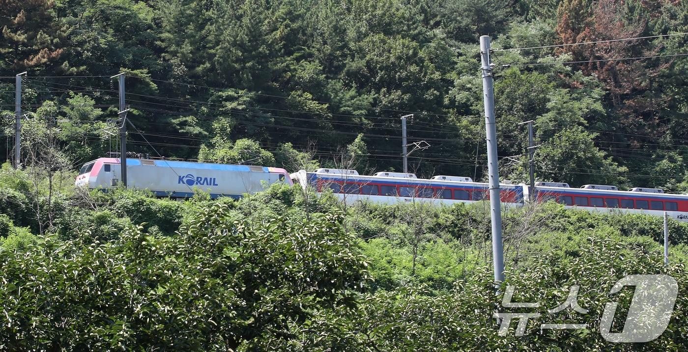무궁화 열차가 사고로 정차해 있다. 2025.8.19/뉴스1 ⓒ News1 공정식 기자