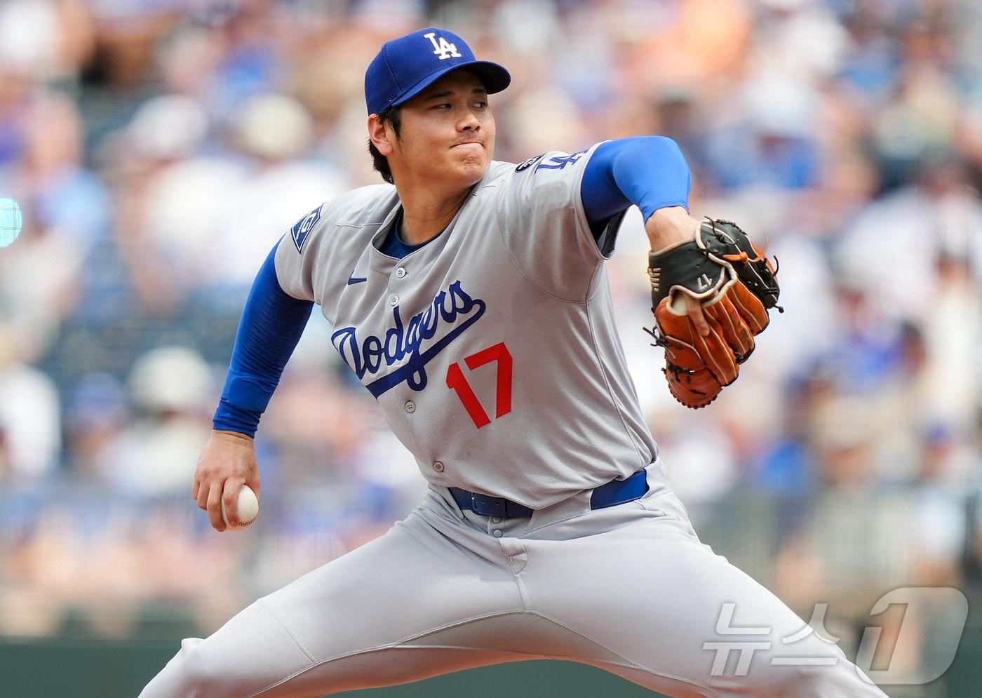 투구하는 오타니 쇼헤이. ⓒ AFP=뉴스1