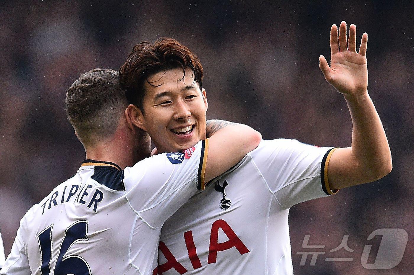 토트넘 입단 첫 시즌의 손흥민ⓒ AFP=뉴스1
