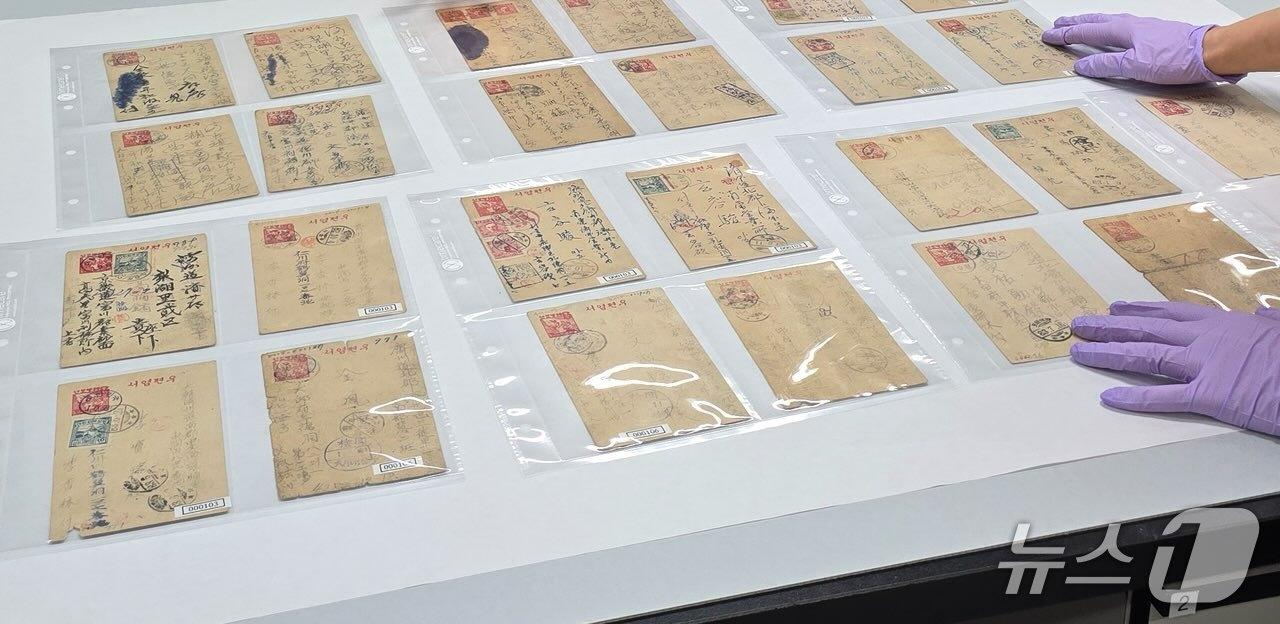 본문 이미지 - 4.3 기록물인 형무소에서 온 엽서(제주도 제공. 재판매 및 DB금지)/뉴스1