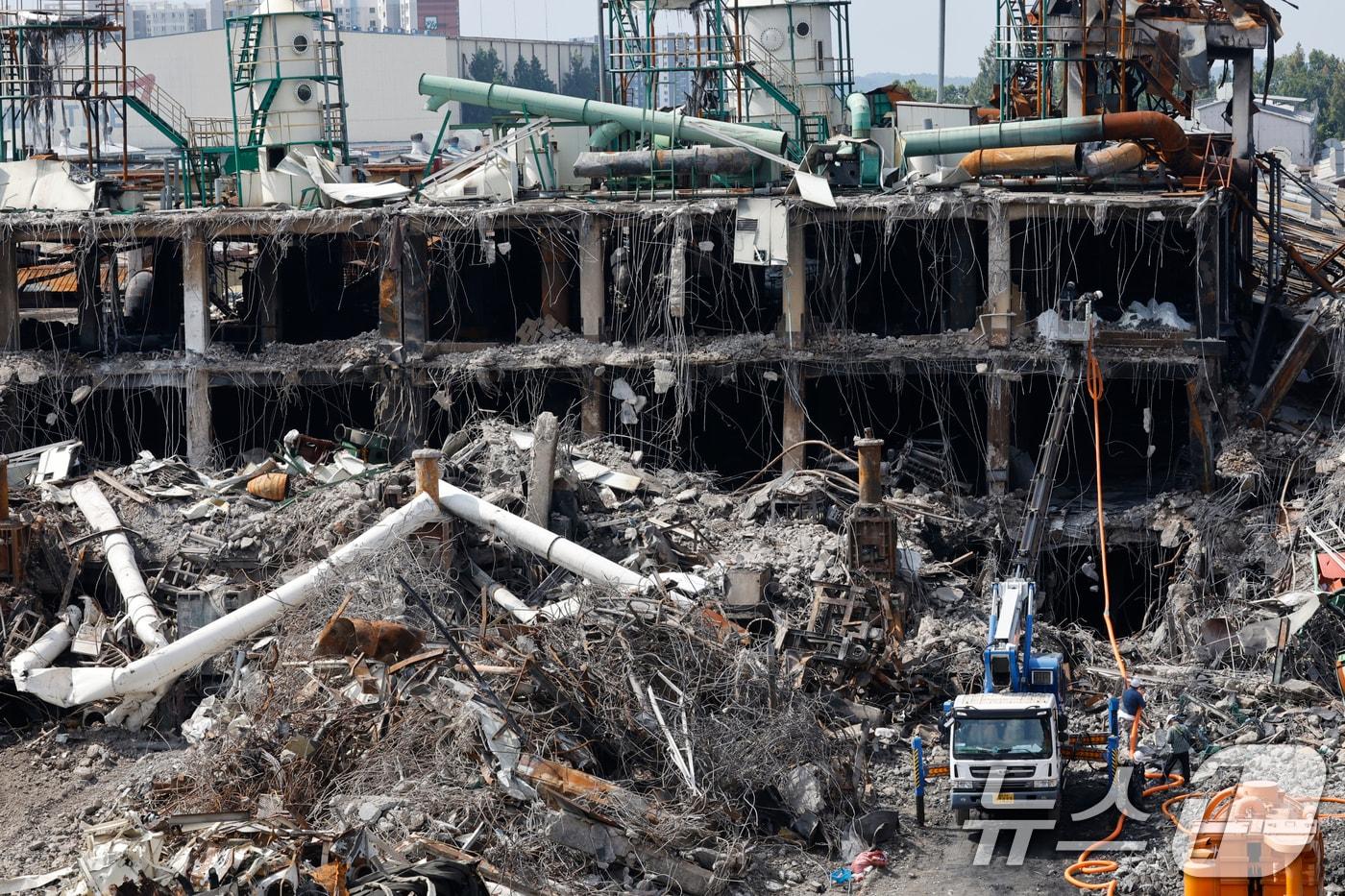 광주 광산구 금호타이어 광주공장에서 해체 공사가 진행되고 있다. 2025.8.20/뉴스1 ⓒ News1 김태성 기자