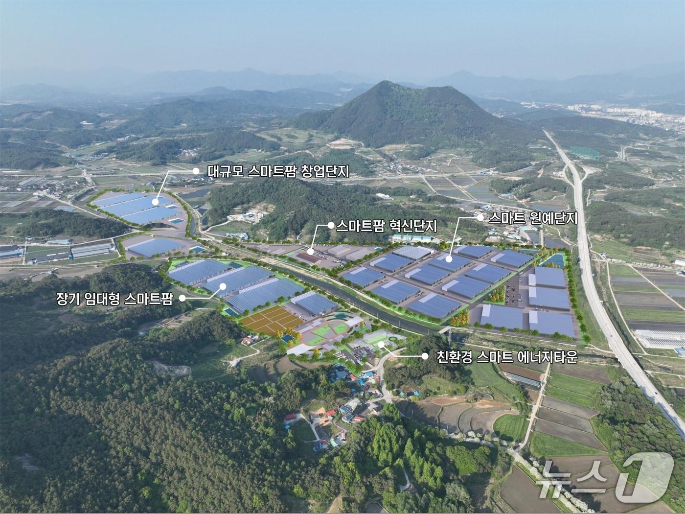 본문 이미지 - 전북 남원시 대산면 일원에 조성되는 &#39;스마트농업 육성지구&#39; 위치도.&#40;남원시 제공. 재판매 및 DB금지&#41;/뉴스1 