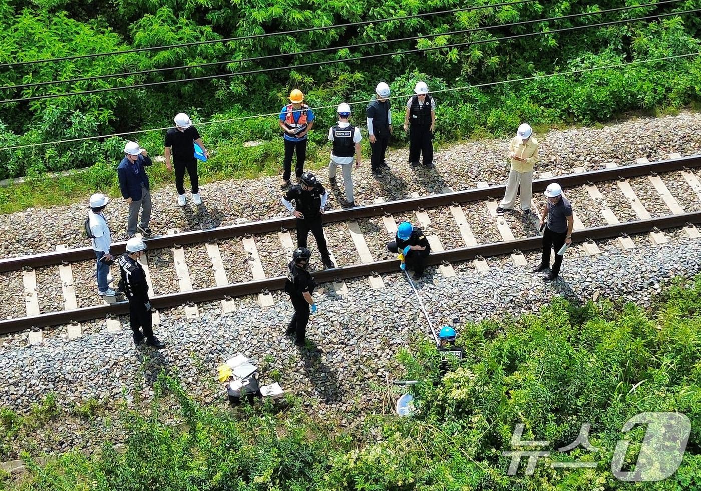 청도 경부선 사고 현장.(자료사진)뉴스1 ⓒ News1 공정식 기자