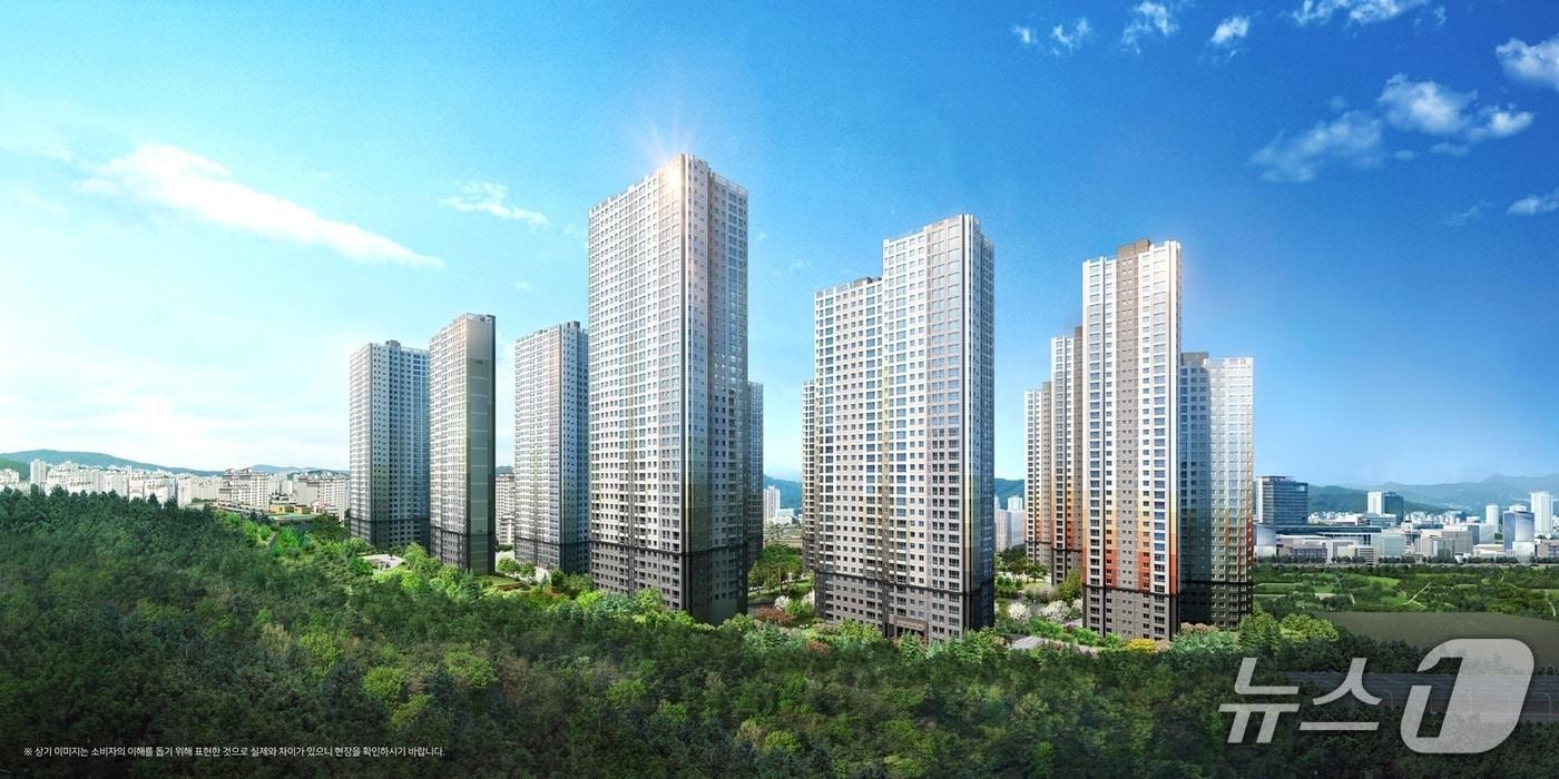  힐스테이트 용인 포레 전경 &#40;현대엔지니어링 제공&#41;