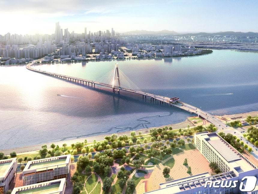 본문 이미지 - 배곧대교 조감도.&#40;시흥시 제공&#41;