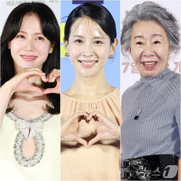 본문 이미지 - 손예진,조여정,윤여정&#40;왼쪽부터&#41; / 뉴스1 DB