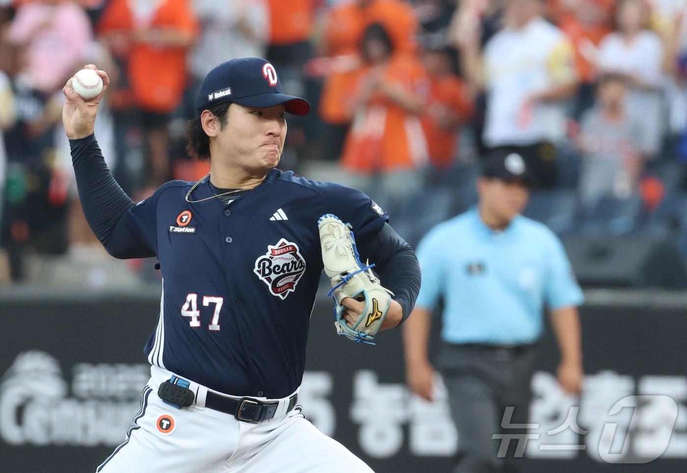 두산 베어스 투수 곽빈. /뉴스1 ⓒ News1 김기남 기자