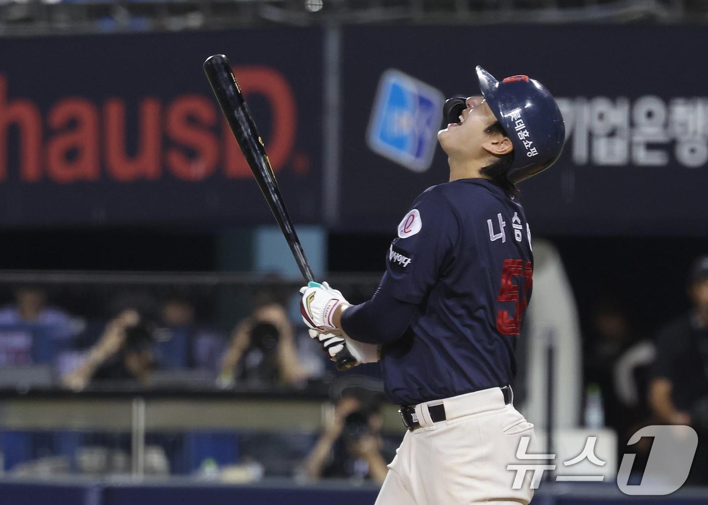 본문 이미지 - 롯데 자이언츠 나승엽. 2025.8.20 ⓒ 뉴스1 장수영 기자