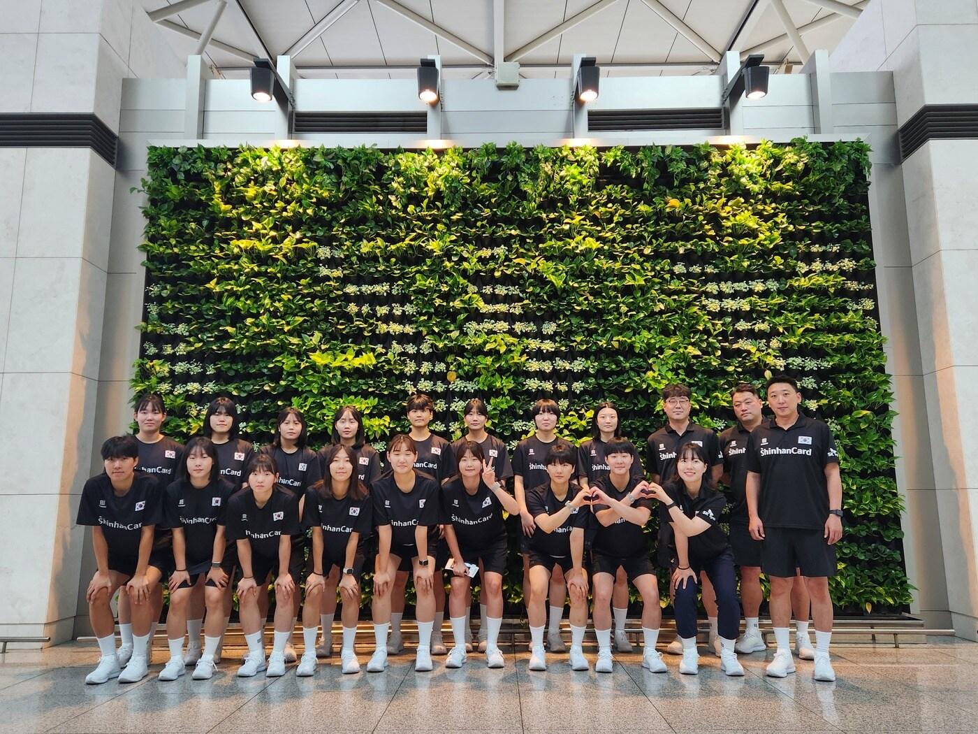 본문 이미지 - 한국 여자 주니어 핸드볼대표팀(대한핸드볼협회 제공) 