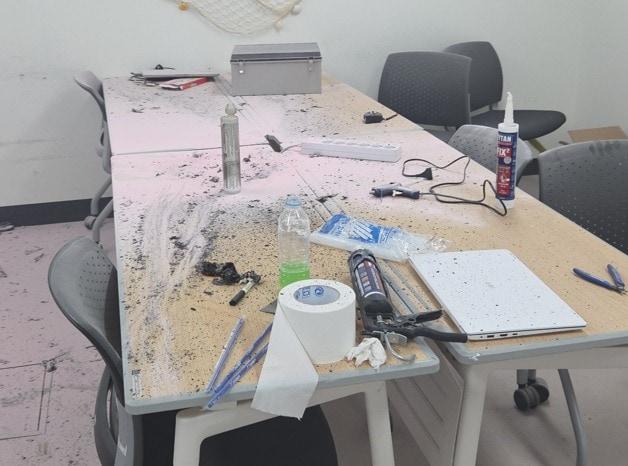 본문 이미지 - 홍익대 세종캠퍼스 동아리방 화재. (세종소방본부 제공. 재판매 및 DB 금지)