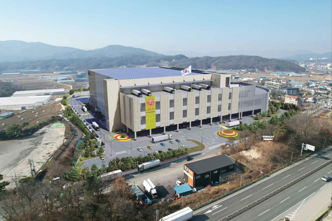 본문 이미지 - 오뚜기물류서비스가 발주한 '백암 물류센터. 조감도.(동부건설 제공) /뉴스1 ⓒ News1