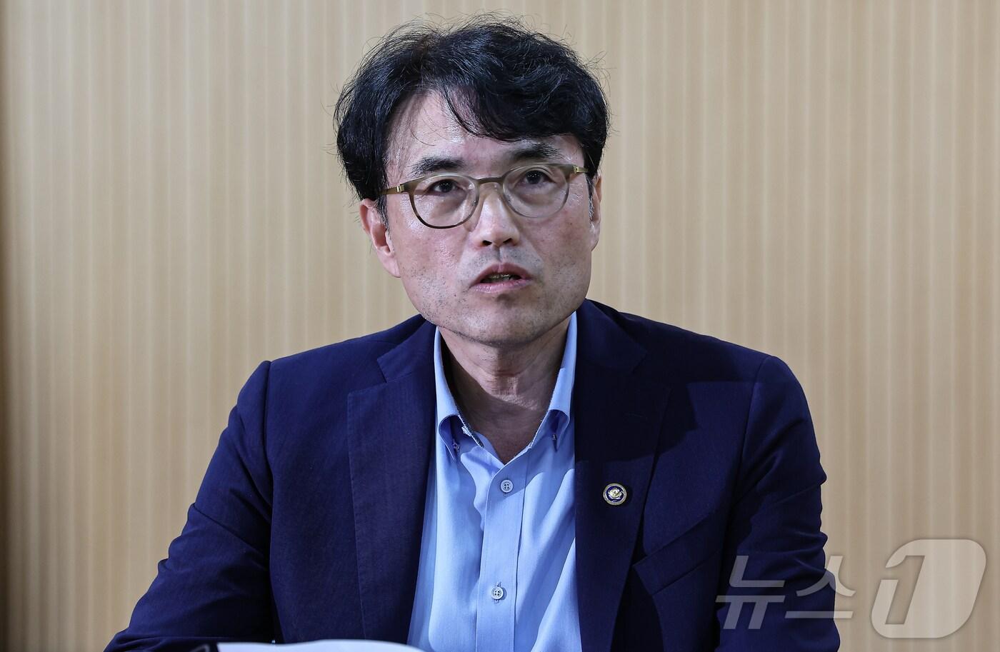 권창준 고용노동부 차관이 21일 서울 중구 서울고용노동청에서 열린 &#39;고용노동부-주요 기업 CEO간담회&#39;에 참석해 모두발언을 하고 있다. 2025.8.21/뉴스1 ⓒ News1 김도우 기자