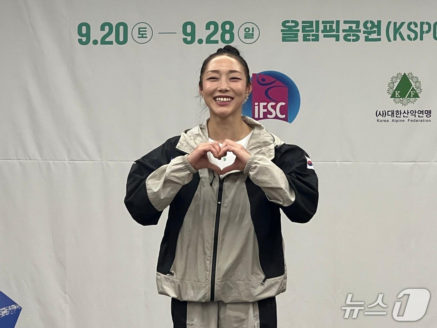 본문 이미지 - 스포츠클라이밍 국가대표 김자인. 2025.8.21/뉴스1 ⓒ News1 이상철 기자