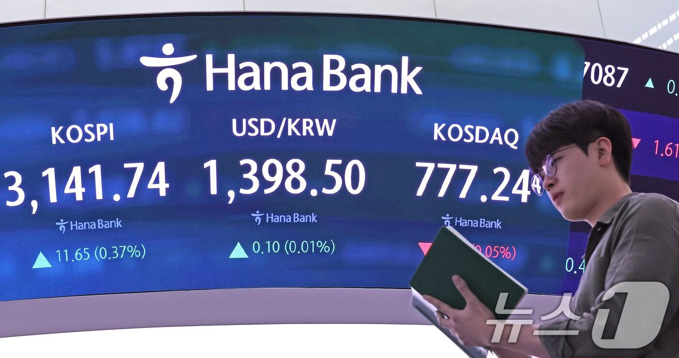  서울 중구 하나은행 딜링룸. /뉴스1 ⓒ News1