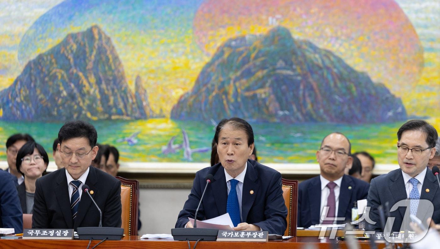 권오을 국가보훈부 장관. 2025.8.21/뉴스1 ⓒ News1 이승배 기자