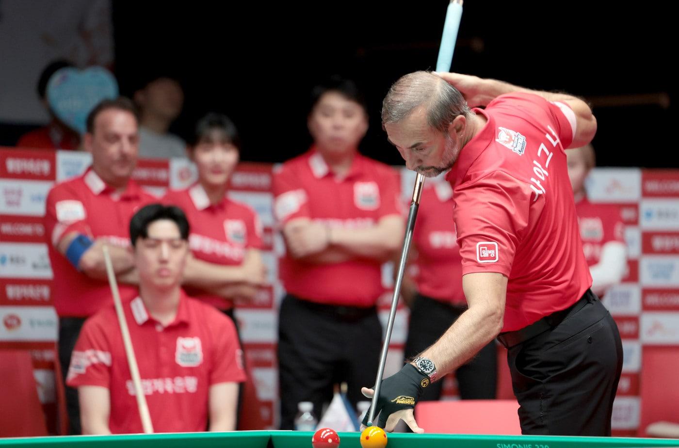 웰컴저축은행이 PBA 팀리그 3연승을 질주했다.(PBA 제공) 