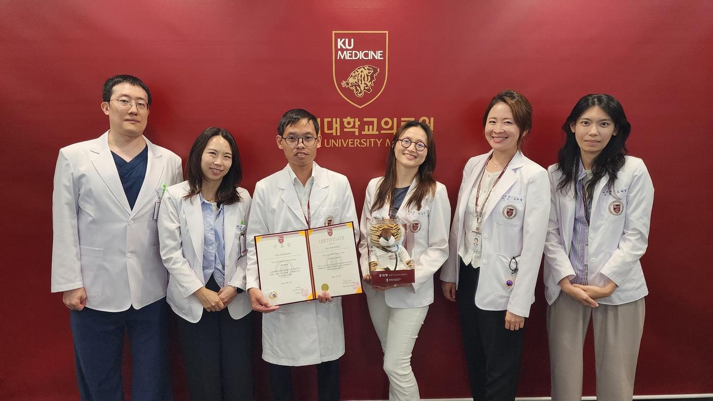 고려대안암병원 '글로벌 호의 펠로우십' 연수 성료식에 참여한 병리과 교수들.(고려대안암병원 제공)